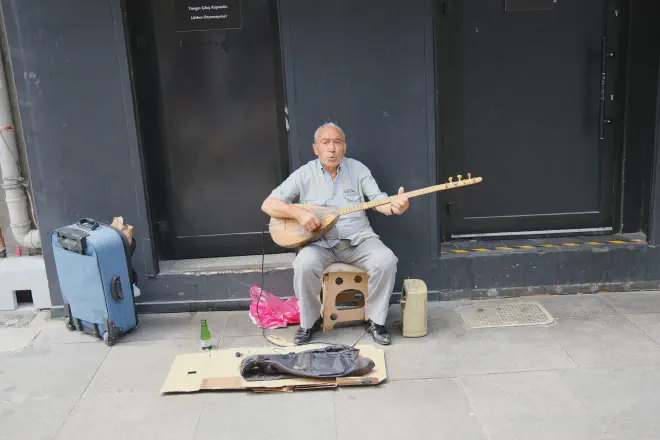 Street musician.